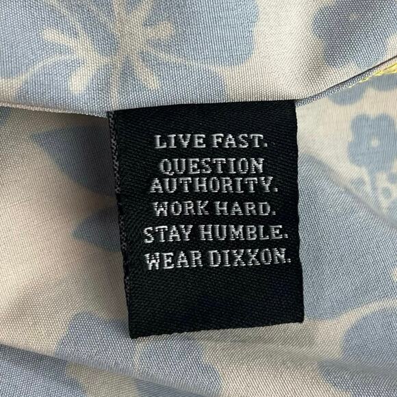 Dixxon Button Up Shirt Mens XL Aloha Series D-Lite Yellow Hibiscus Short Sleeve - Picture 14 of 14